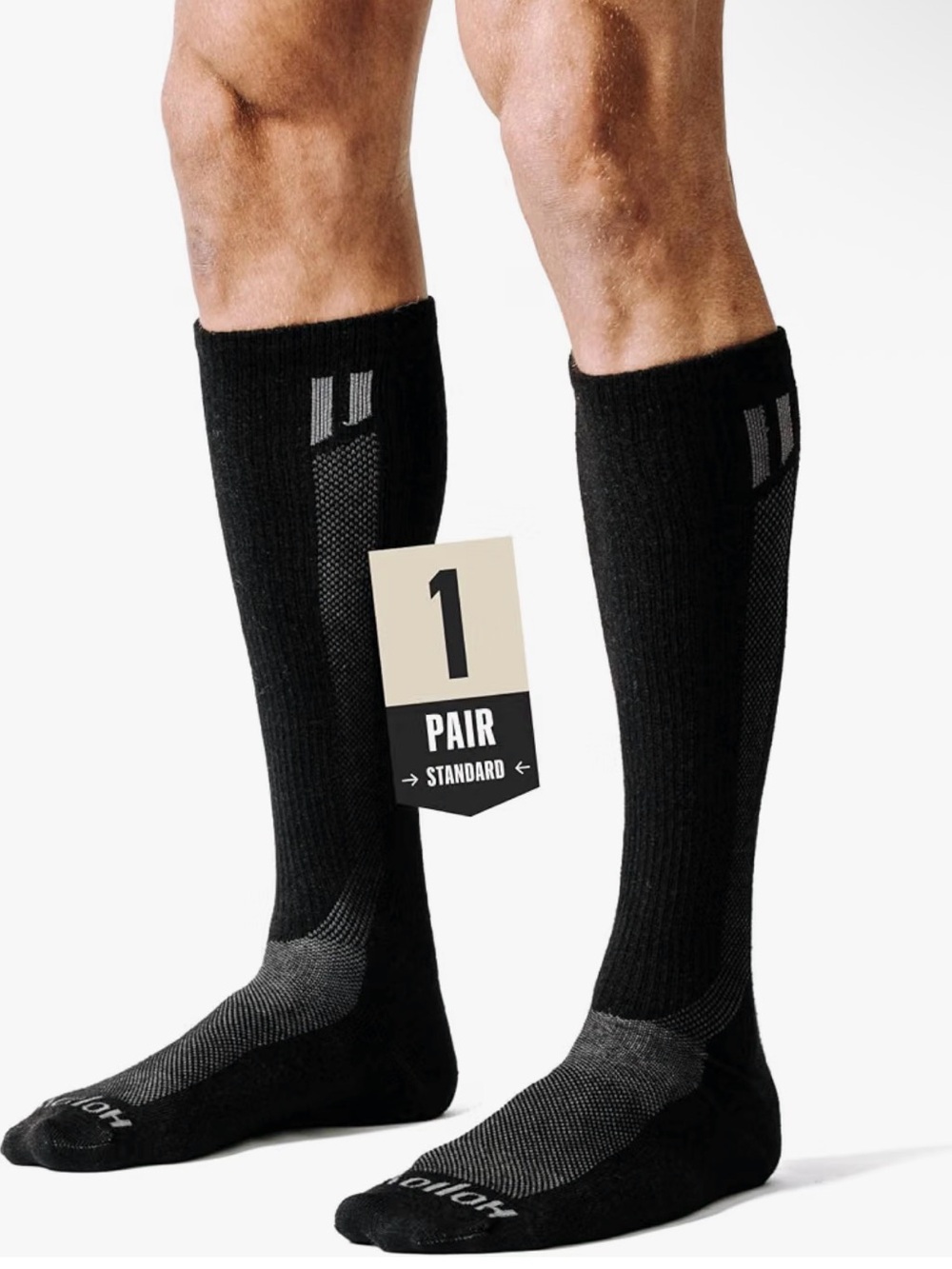 HOLLOW Alpaca Compression Socks 15-20 mmHg, Made in USA Graduated Compression